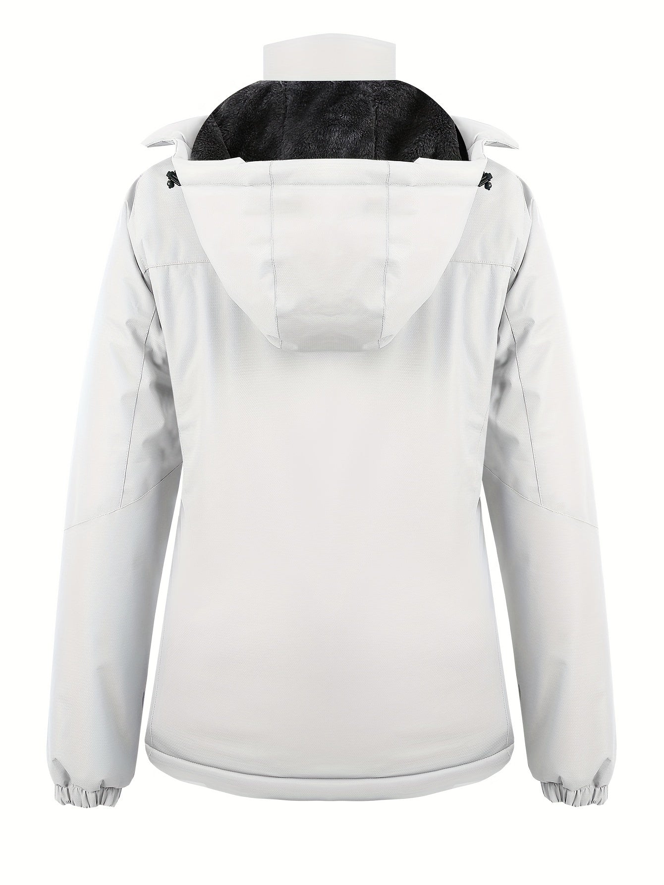 Women's Insulated Ski Jacket Fur-Lined Hood Waterproof Active Winter