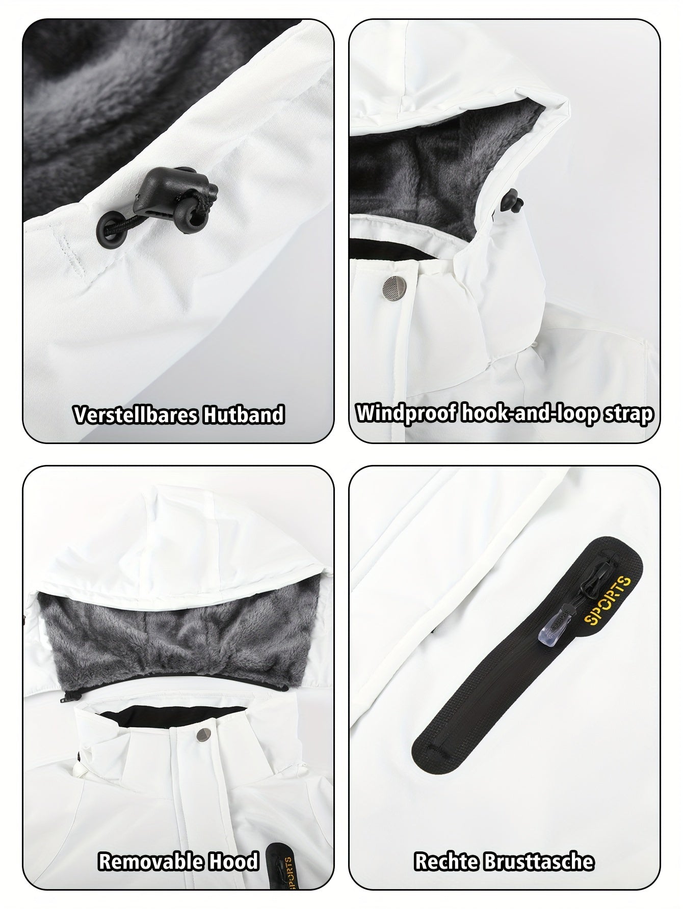 Women's Insulated Ski Jacket Fur-Lined Hood Waterproof Active Winter