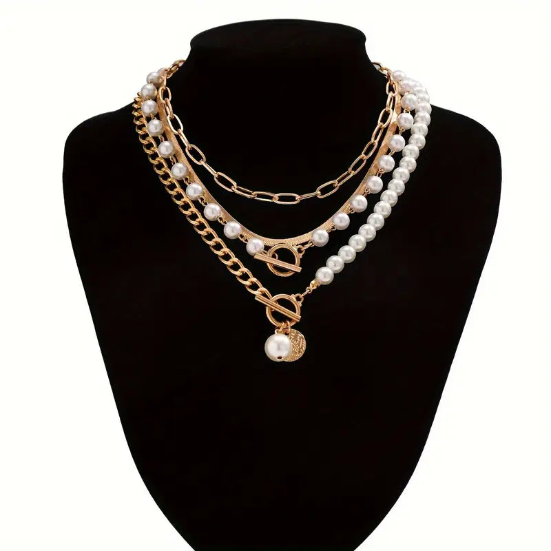Women's Gold Snake Chain Necklace Set Statement Jewellery Jewelry Gift for Women Weddings Parties Prom and Everyday Wear