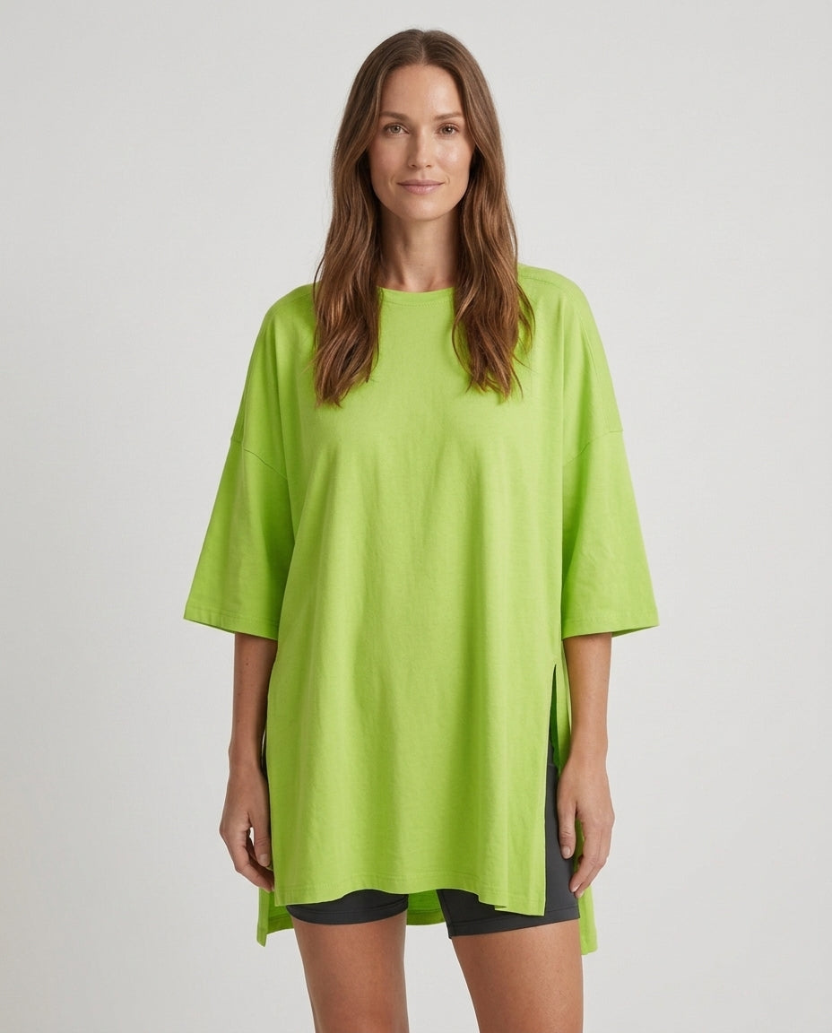 Women’s Oversized Tunic Top with Side Slits