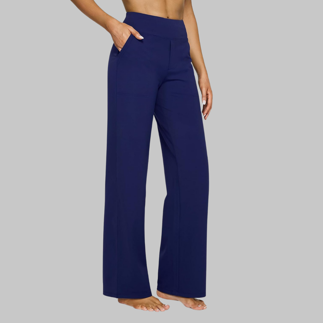 Women's High Waist Wide Leg Pants Outfit for Work Casual Days Holidays and Everyday Wear