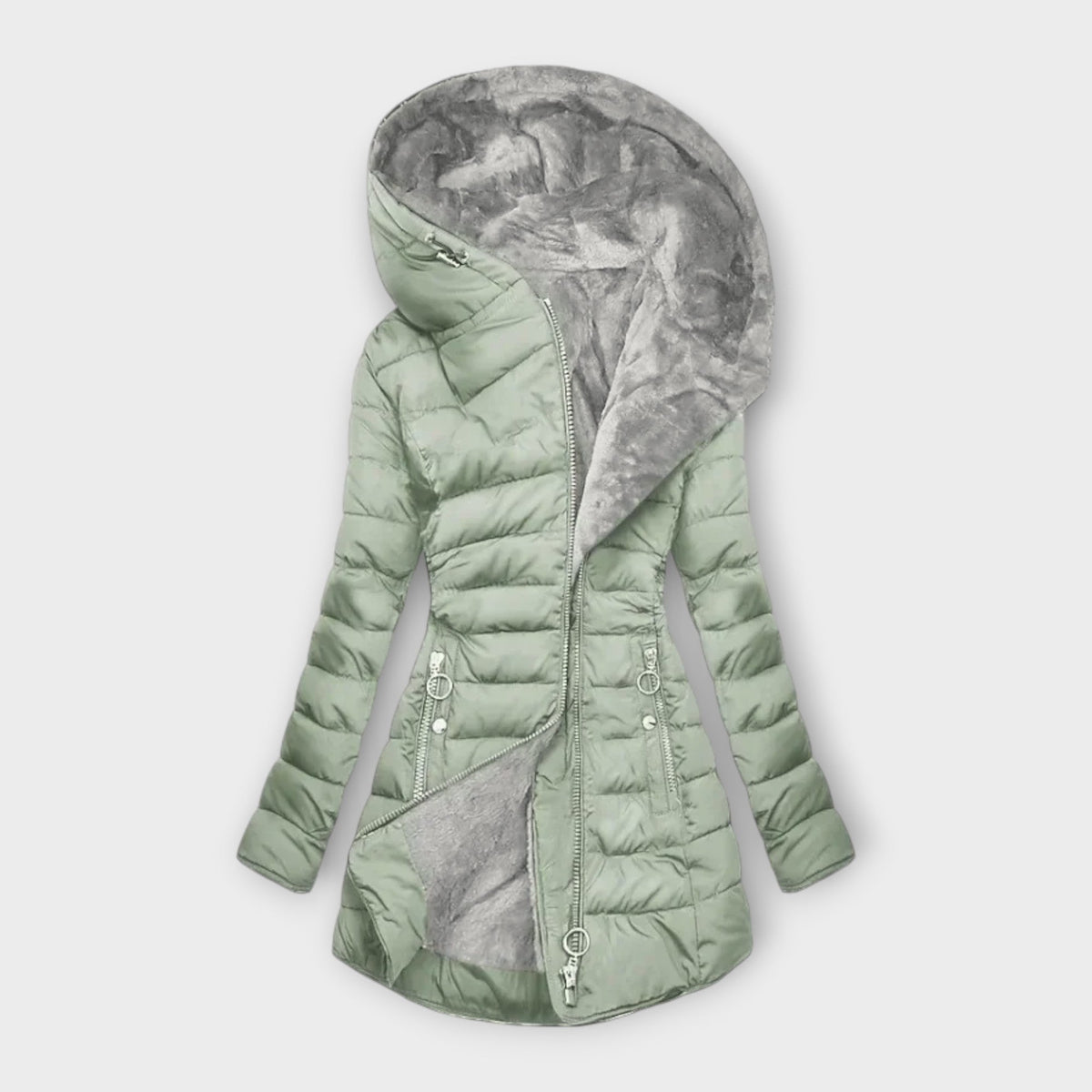 Women's Casual Utility Jacket Relaxed Fit Long Sleeve Zip-Up Everyday Wear