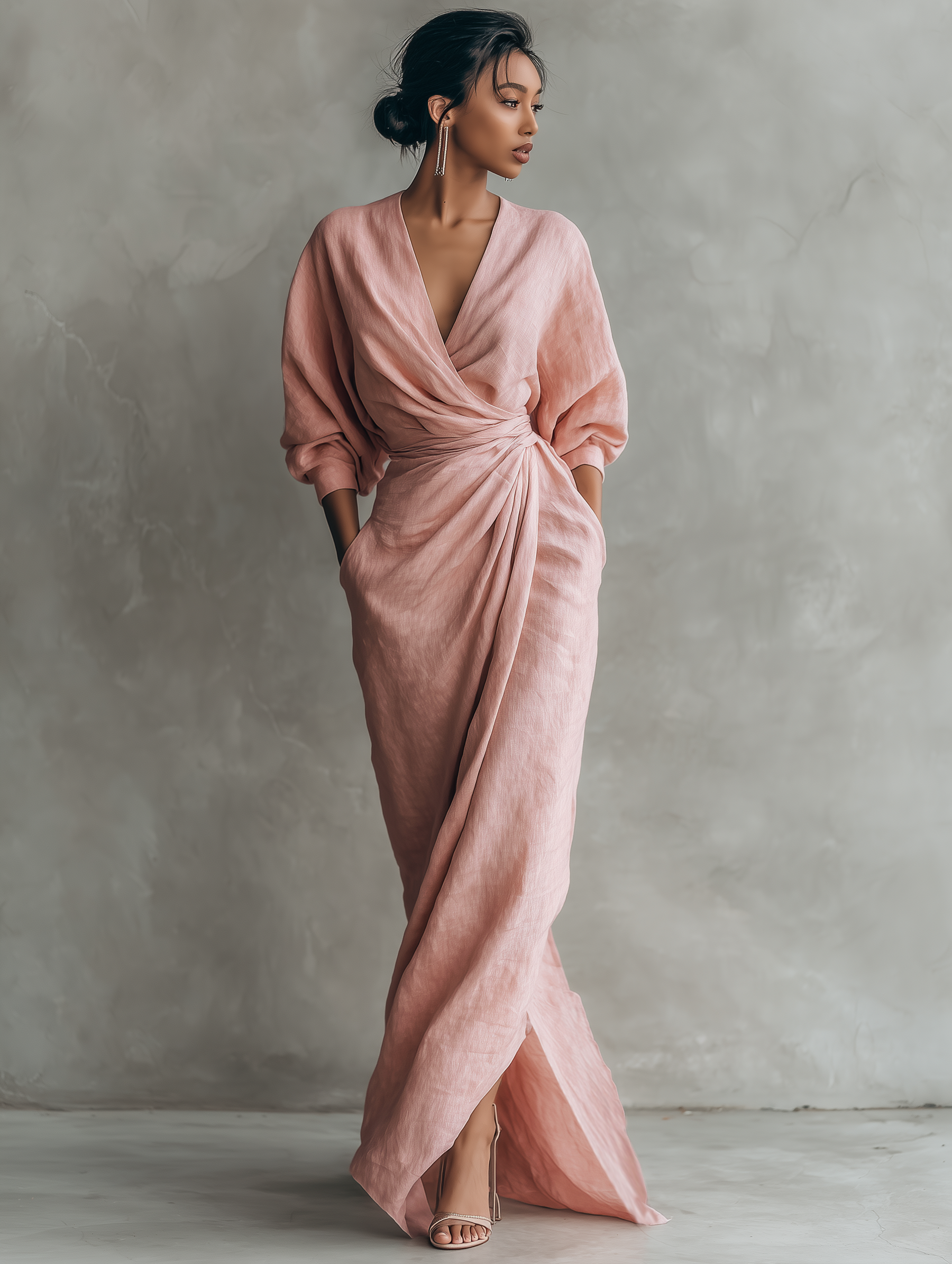 Women's Minimalist Maxi Dress Outfit for Summer Holidays Weddings Parties and Everyday Wear