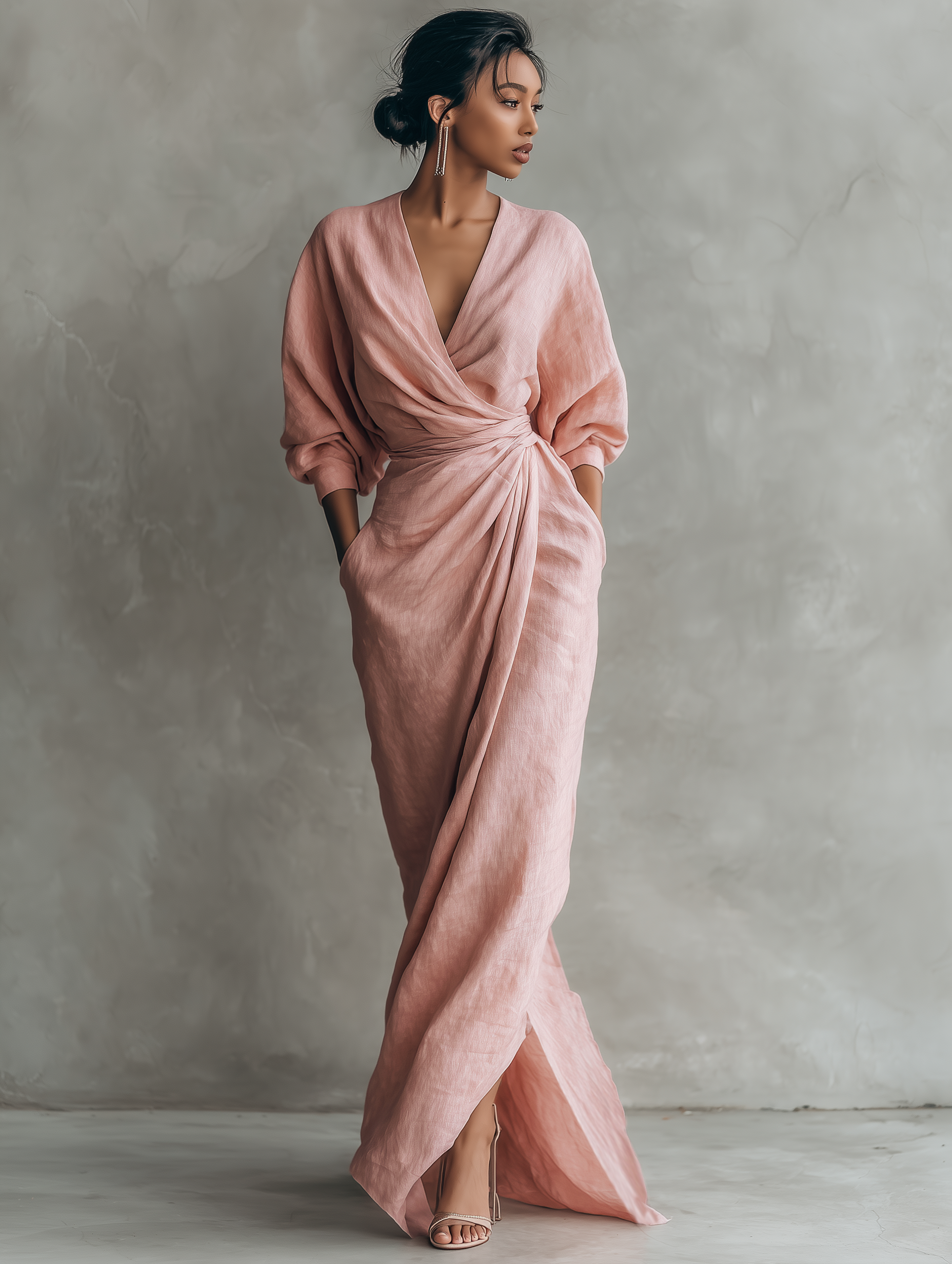 Women's Minimalist Maxi Dress Outfit for Summer Holidays Weddings Parties and Everyday Wear