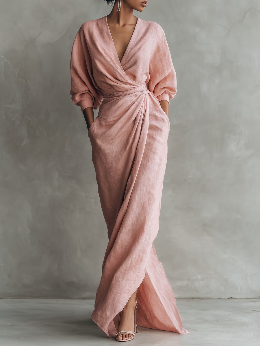 Women's Minimalist Maxi Dress Outfit for Summer Holidays Weddings Parties and Everyday Wear