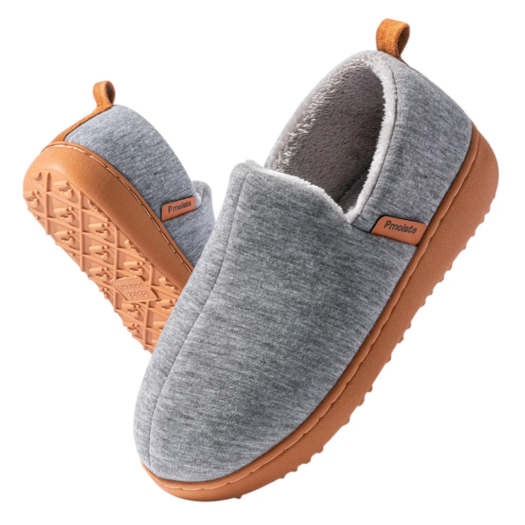 Women's Cozy Hard Sole Slippers Fleece Lined Casual Indoor Footwear