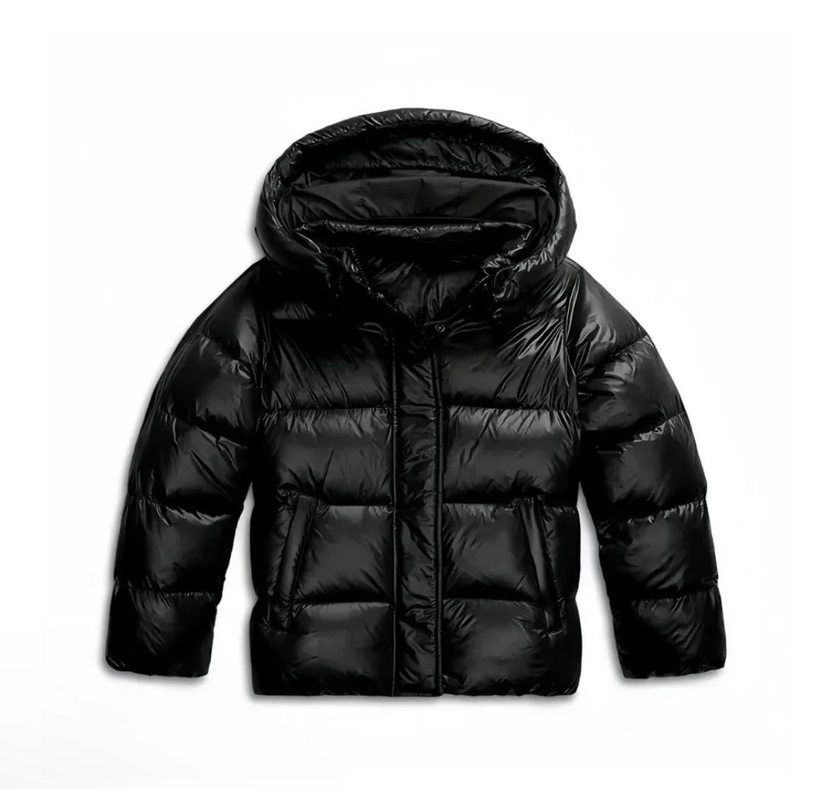 Women's Insulated Hooded Puffer Jacket Quilted Warm Layering Winter Outerwear