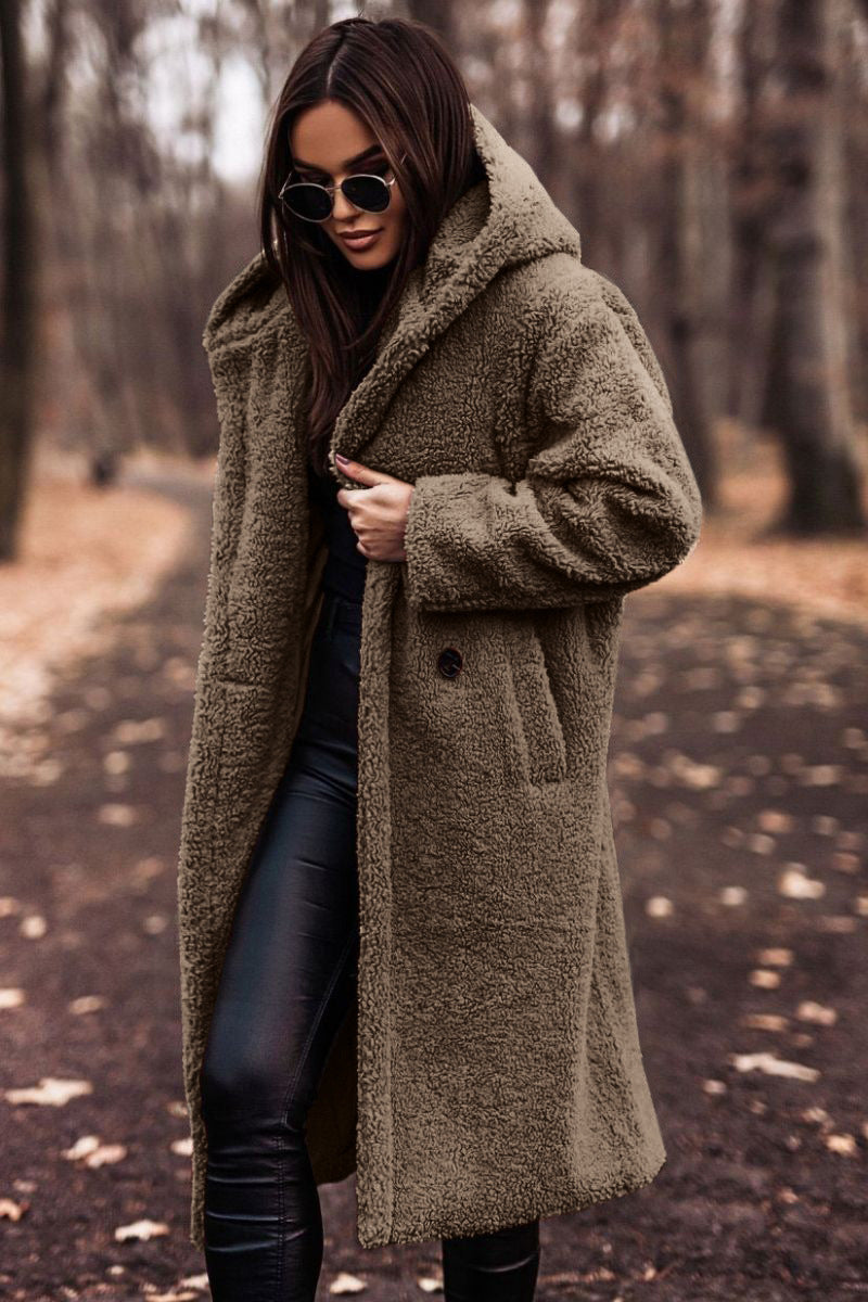 Women's Classic Winter Coat Tailored Fit Long Sleeve Button Closure Stylish Warmth