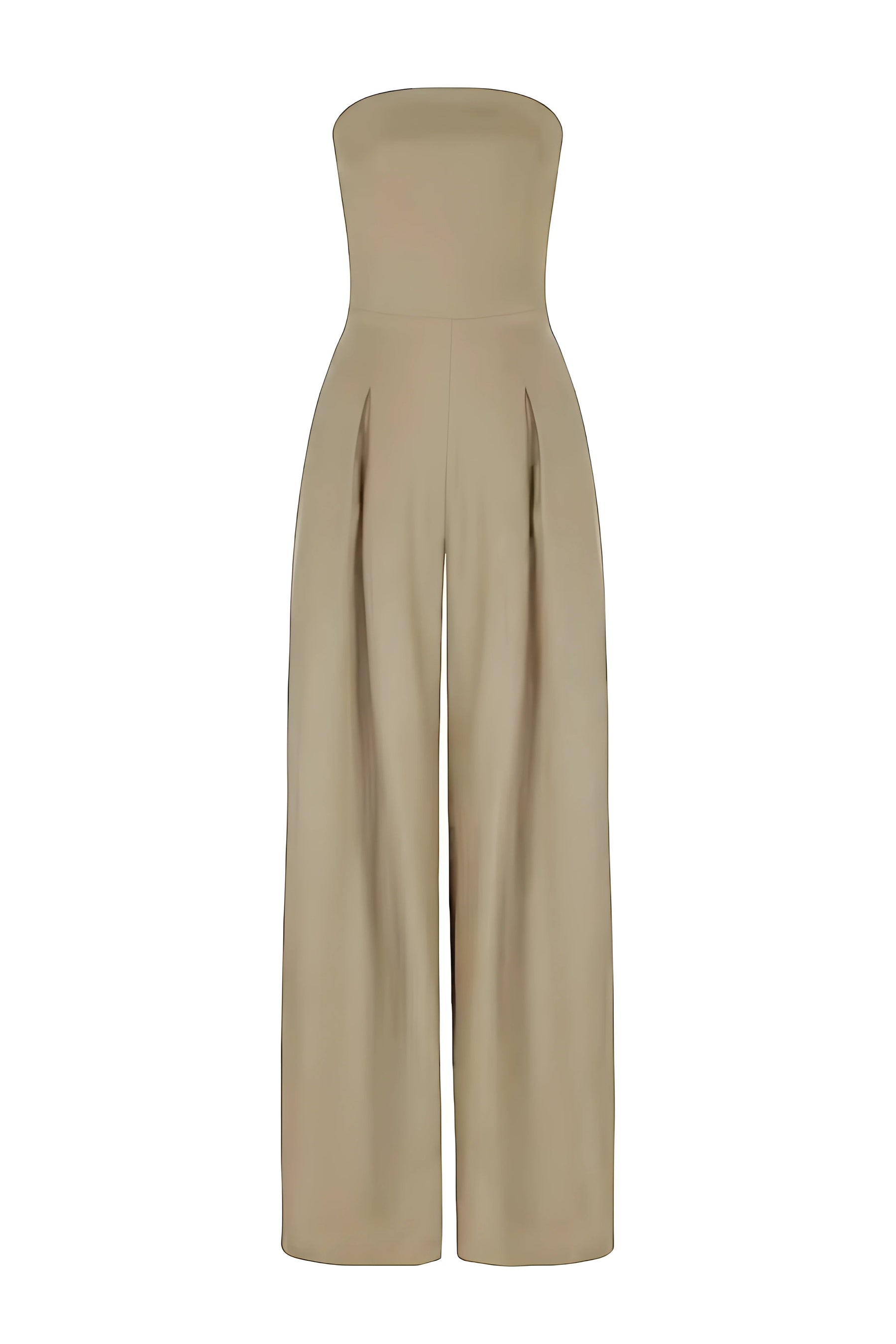 Women's Jumpsuit Strapless Top Outfit for Summer Holidays Parties Brunch and Everyday Wear