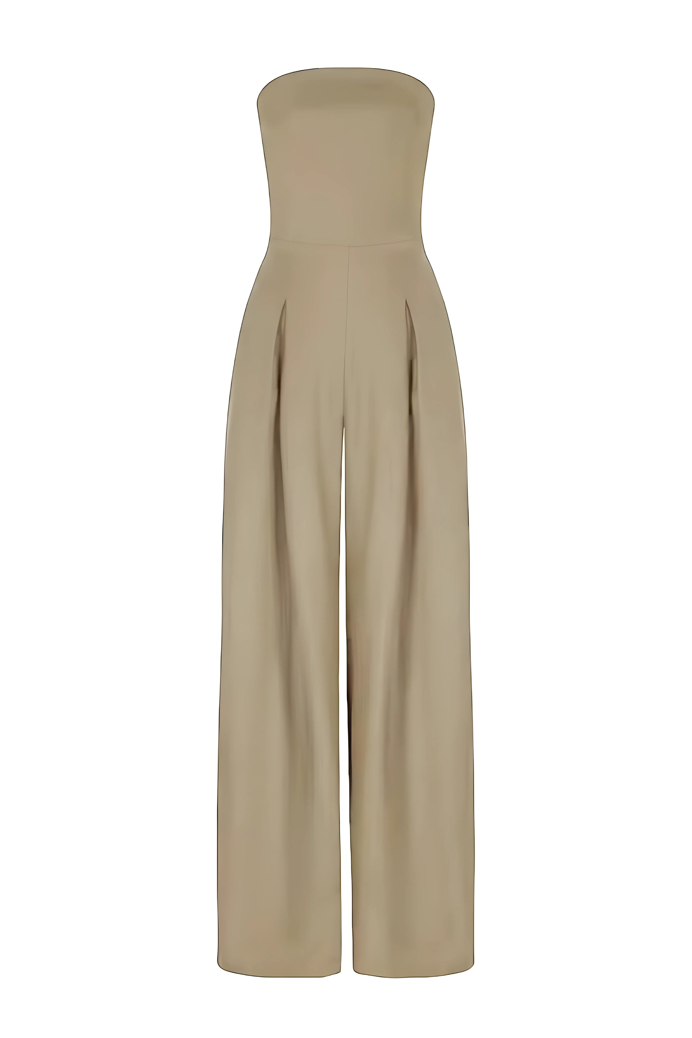 Women's Jumpsuit Strapless Top Outfit for Summer Holidays Parties Brunch and Everyday Wear