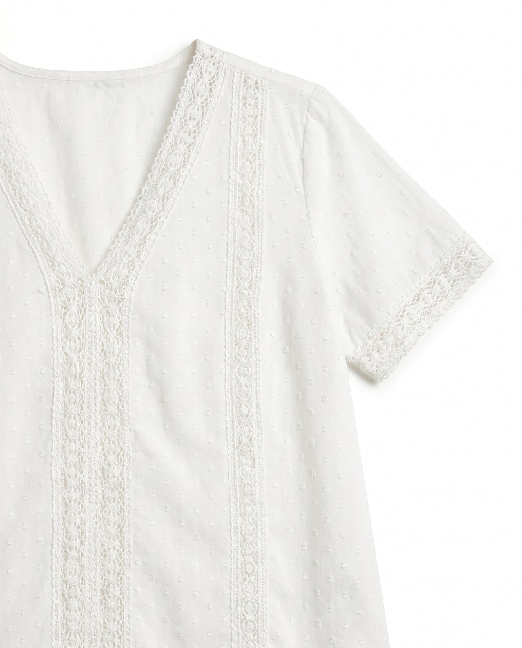Women's Lace Trim Blouse Outfit for Work Brunch Casual Days and Everyday Wear