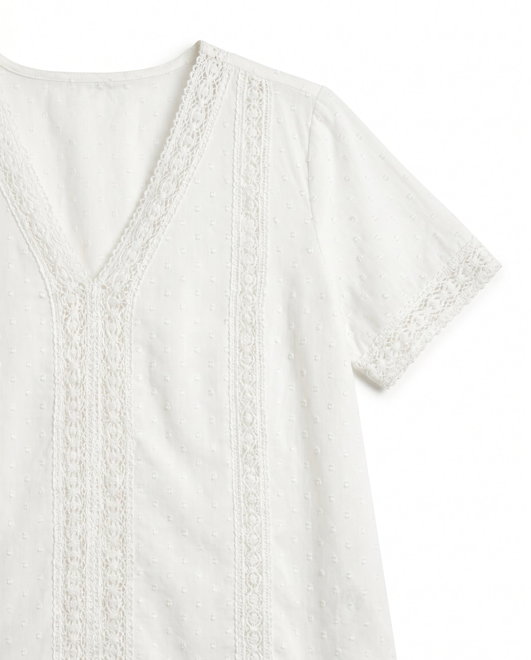 Women's Lace Trim Blouse Outfit for Work Brunch Casual Days and Everyday Wear