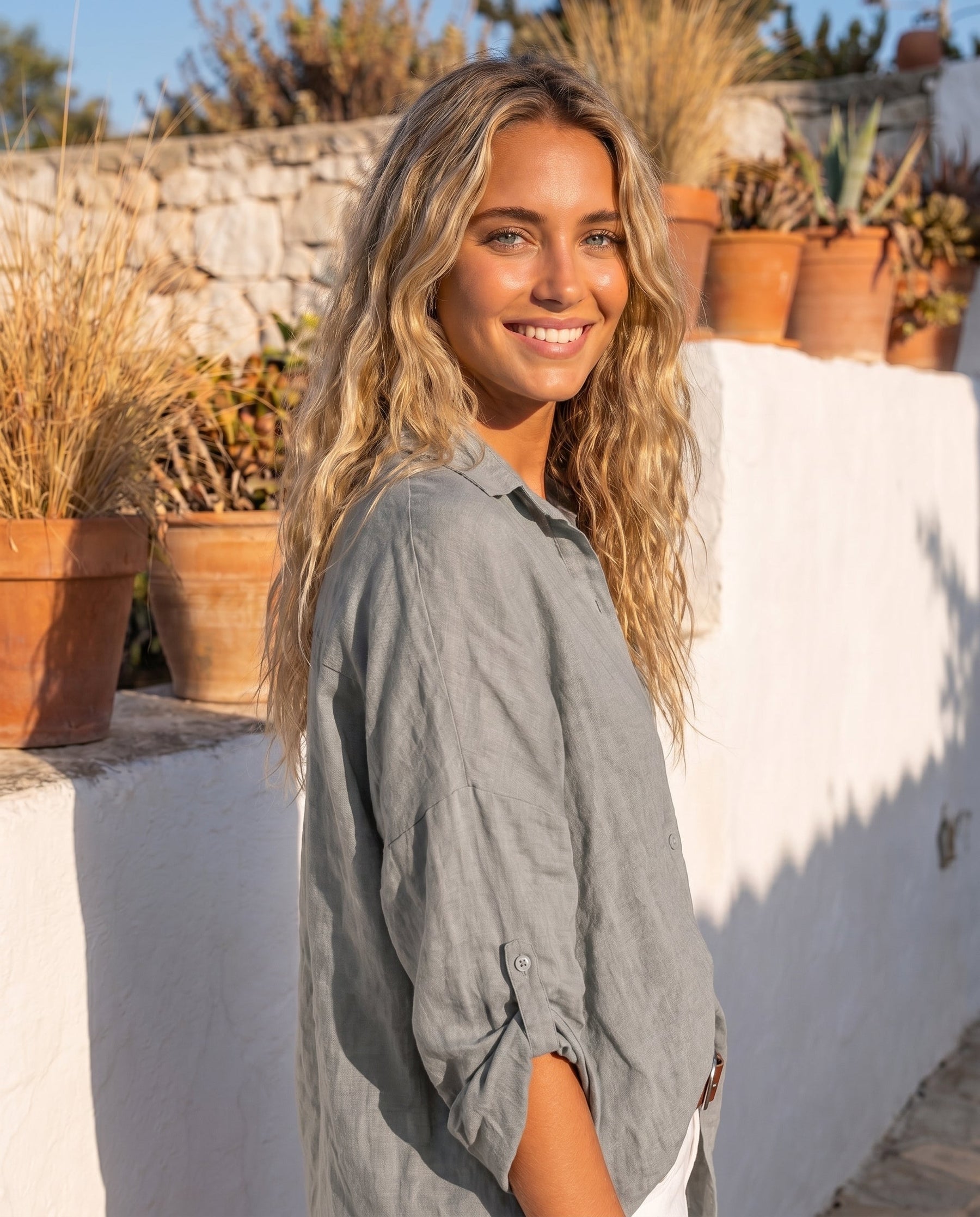 Women's Casual Shirt Outfit for Work Brunch Casual Days and Everyday Wear