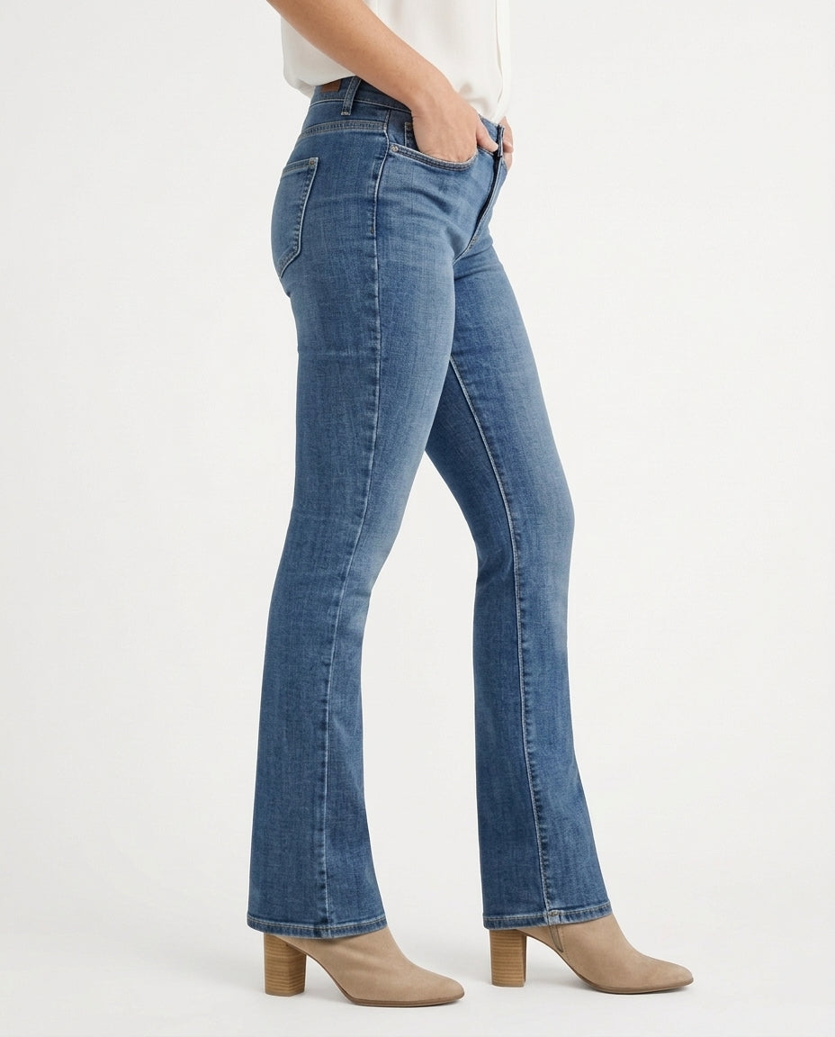 Women's High Waisted Slim Flare Jeans