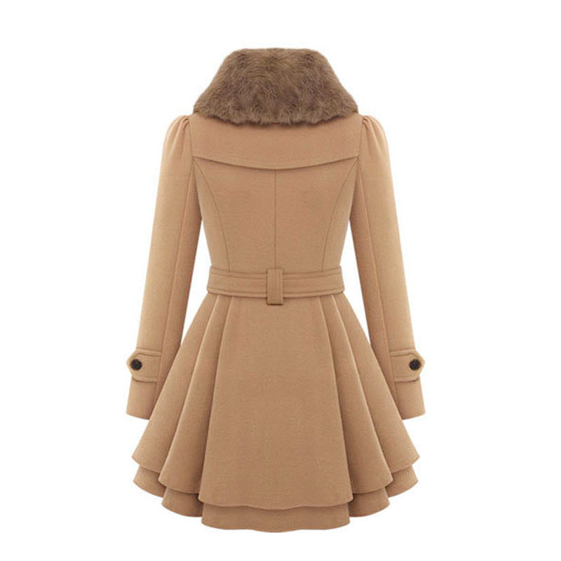 Women's Vintage-Inspired Trench Coat Classic Fit Double-Breasted Stylish Layering