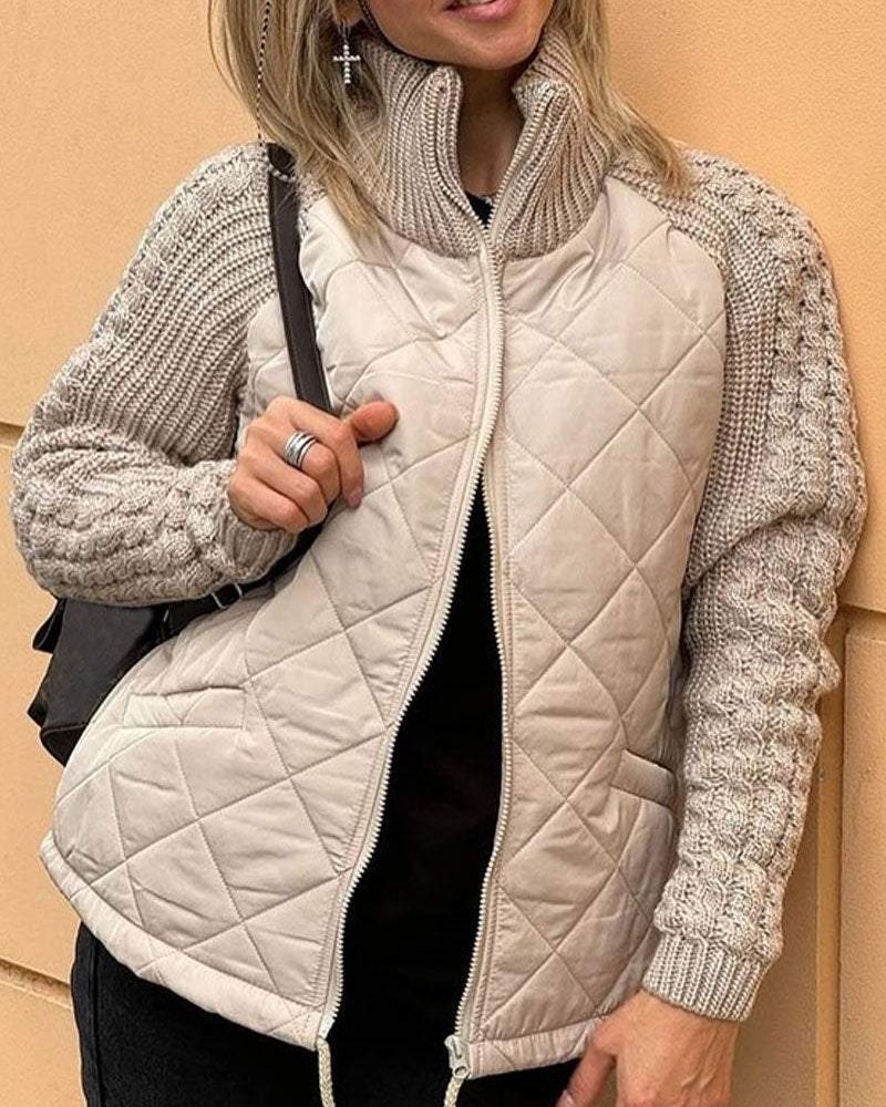 Women's Casual Jacket Relaxed Fit Long Sleeve Zip-Up Everyday Layering