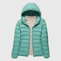 Women's Quilted Jacket Lightweight Zip Closure Casual Outdoor Stylish