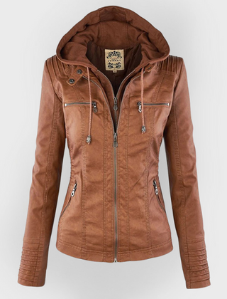 Women's Casual Hooded Jacket Relaxed Fit Full-Zip Lightweight Everyday