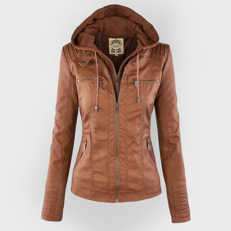 Women's Casual Hooded Jacket Relaxed Fit Full-Zip Lightweight Everyday