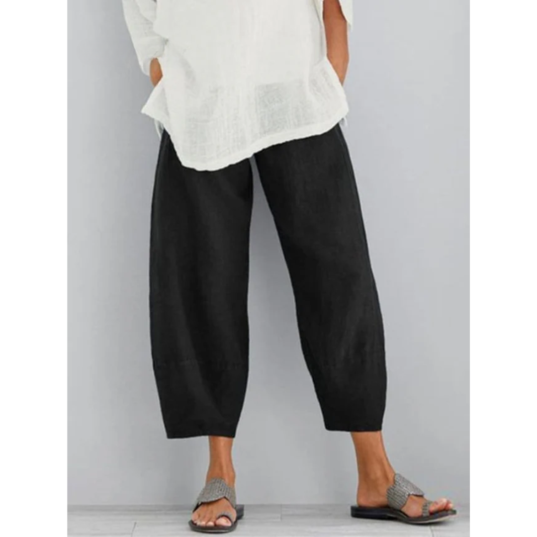 Women's Relaxed Straight-Leg Leisure Casual Pants Outfit for Work Casual Days Holidays and Everyday Wear