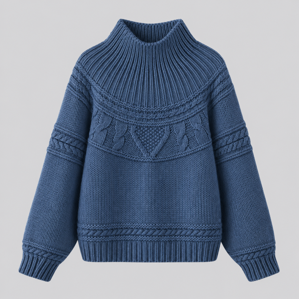 Women's Bohemian Knit Sweater Round Neck Long Sleeve Casual Everyday