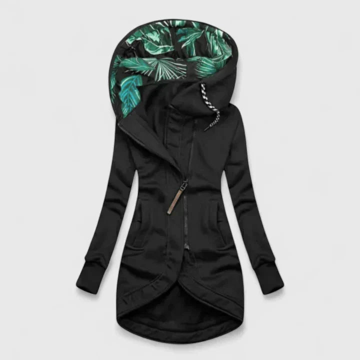 Women's Casual Jacket Relaxed Fit Long Sleeve Zipper Closure Everyday Wear