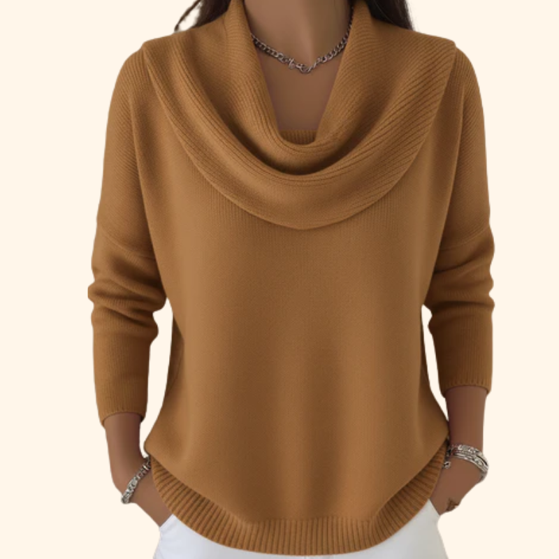 Women's Chic Waterfall Sweater Long Sleeve Open Front Layered Casual Fashion