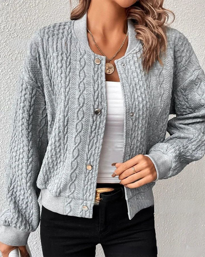 Women's Cozy Cardigan Open Front Long Sleeve Patterned Relaxed Fit Casual