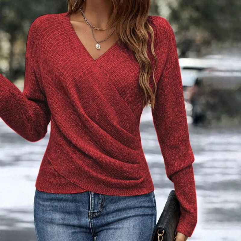 Women's Casual Long Sleeve Sweater Knitwear for Autumn Winter Layering Cosy Days and Everyday Wear