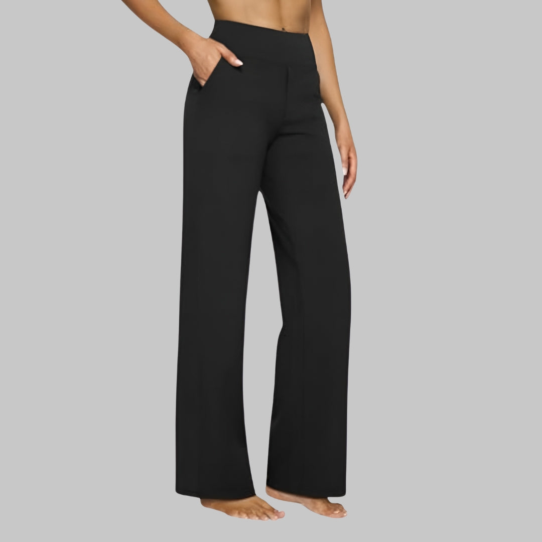 Women's High Waist Wide Leg Pants Outfit for Work Casual Days Holidays and Everyday Wear