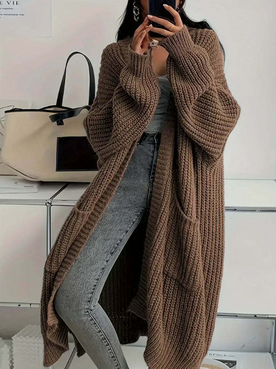 Women's Oversized Cardigan Relaxed Fit Long Sleeve Open Front Cozy Layering