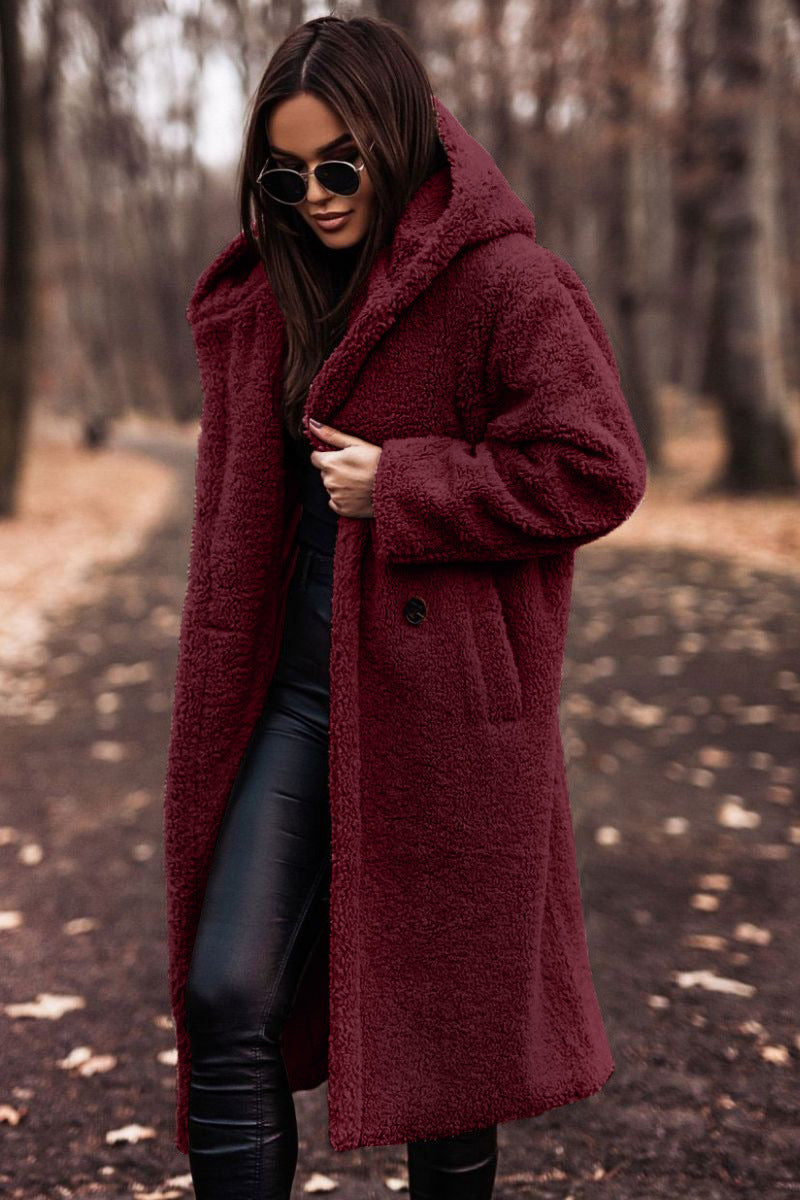 Women's Classic Winter Coat Tailored Fit Long Sleeve Button Closure Stylish Warmth