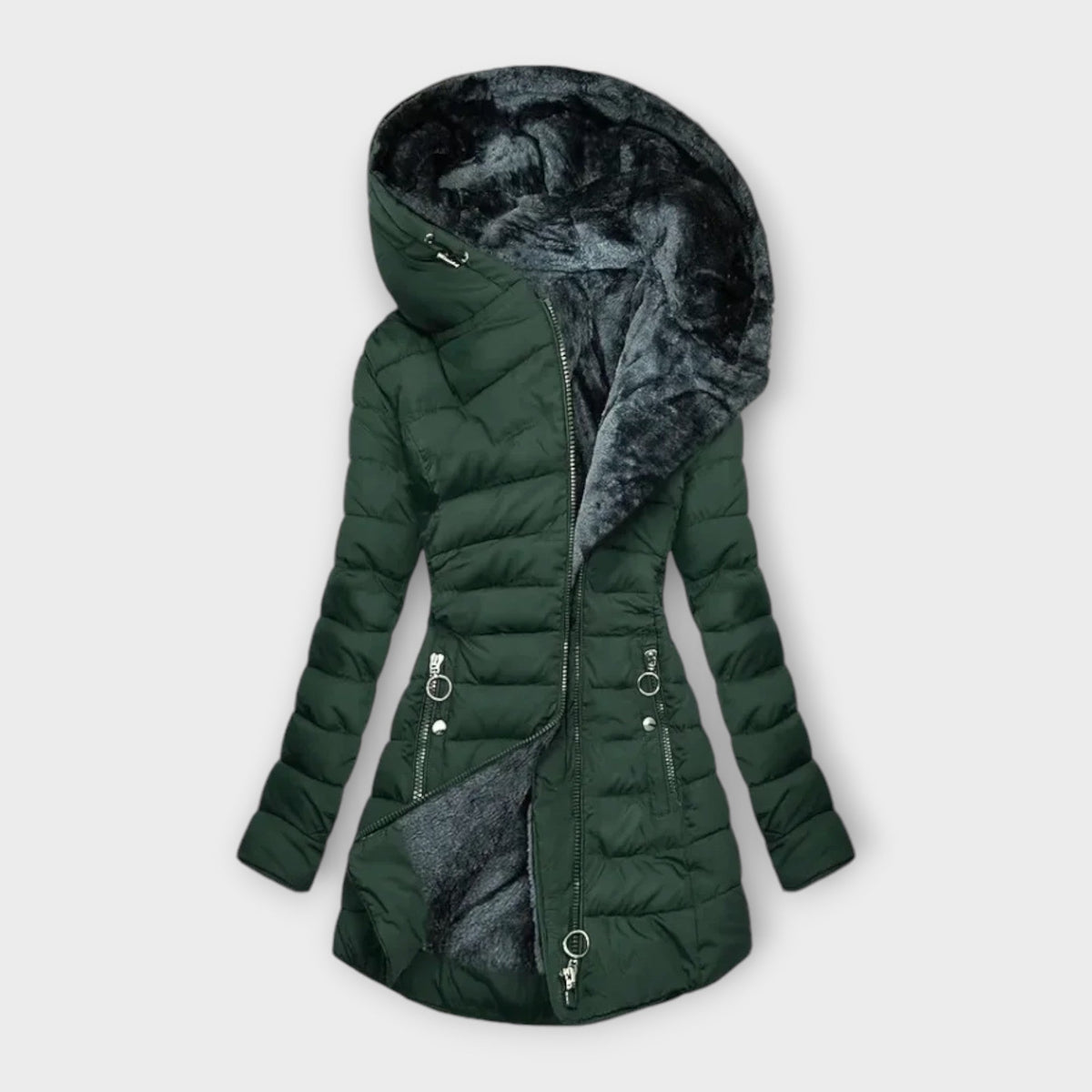 Women's Casual Utility Jacket Relaxed Fit Long Sleeve Zip-Up Everyday Wear