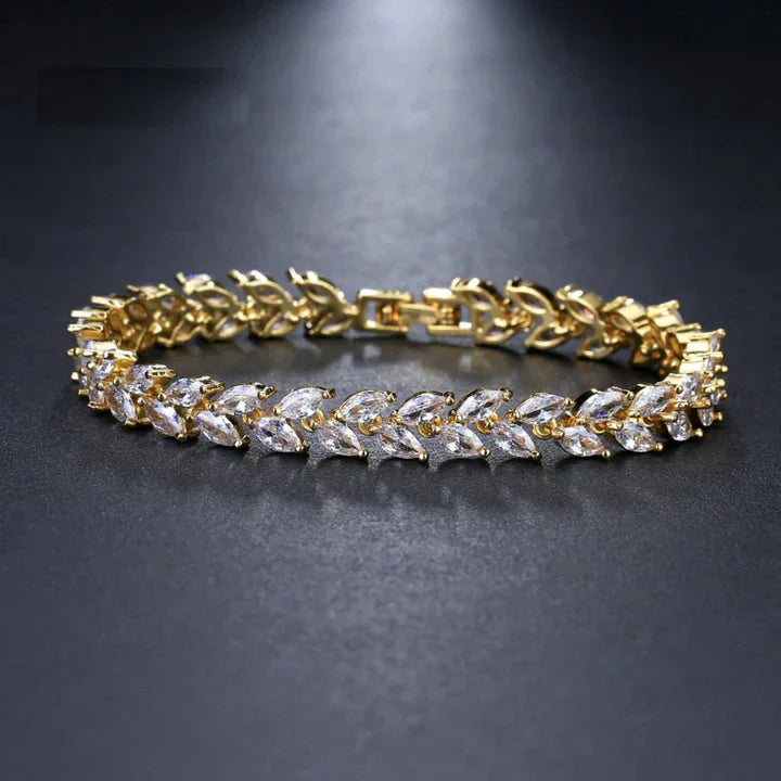 Women's Gold Bracelet Statement Jewellery Jewelry Gift for Women Weddings Parties Prom and Everyday Wear
