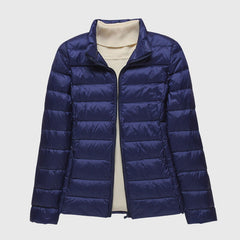 Women's Quilted Jacket Lightweight Zip Closure Casual Outdoor Stylish