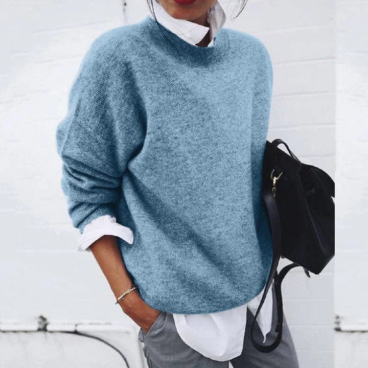 Women's Everyday Sweater Relaxed Fit Long Sleeve Crew Neck Casual Wear