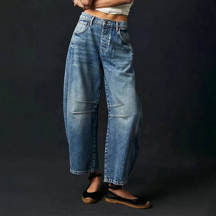 Women’s Relaxed Fit Barrel Jeans | High Waist Denim