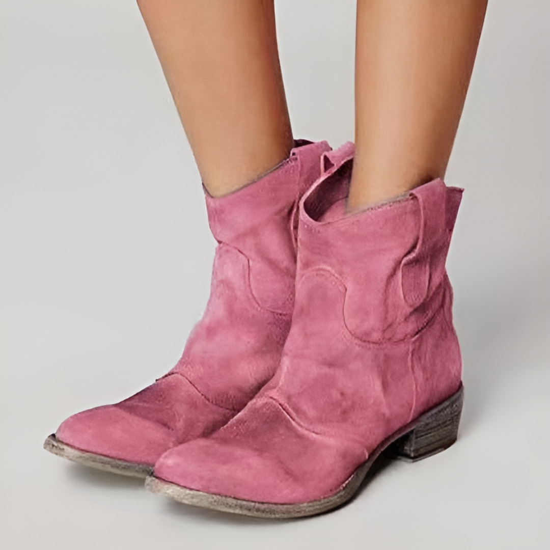 Women's Suede Ankle Footwear Boots Footwear for Summer Holidays Weddings Parties and Everyday Wear