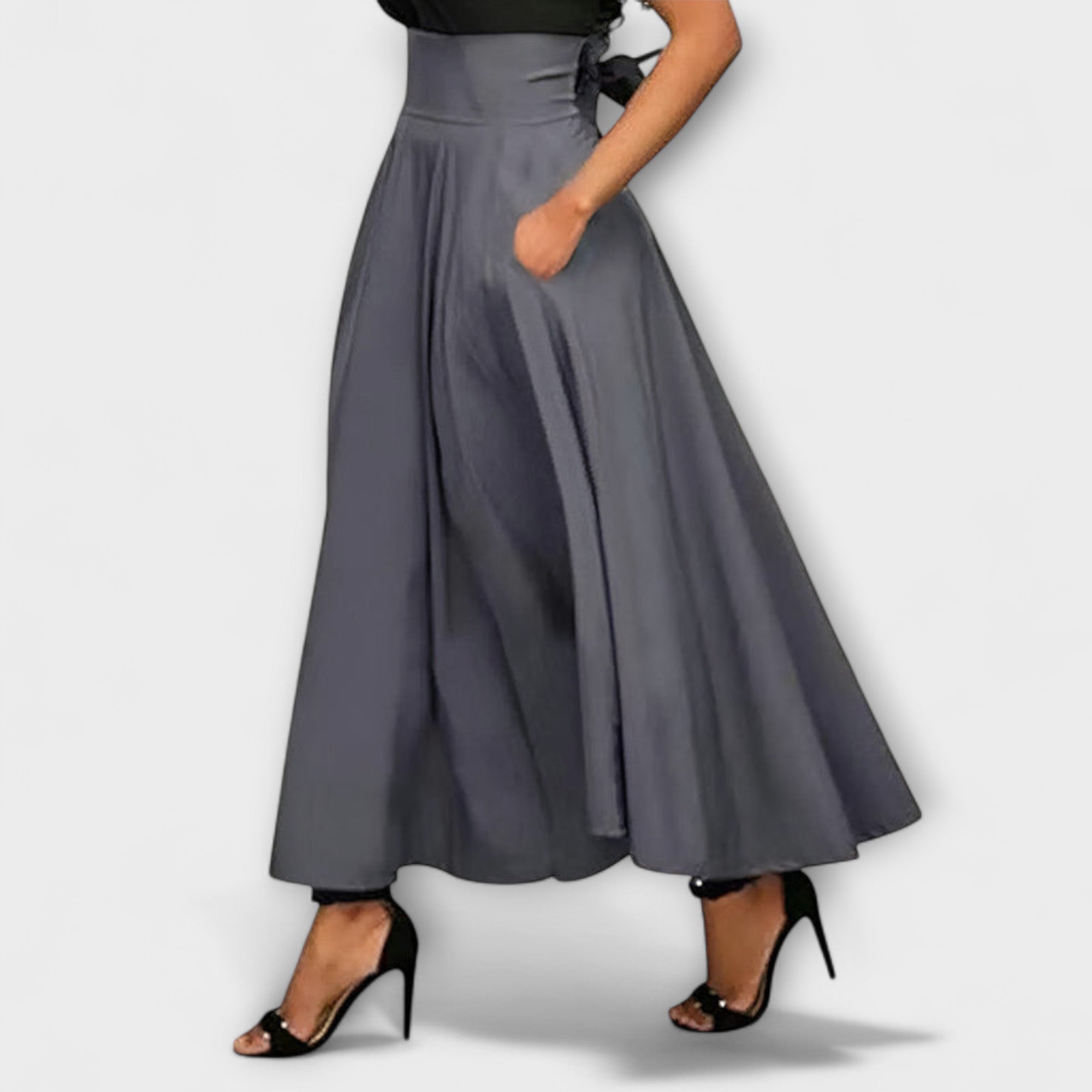 Women's Maxi Skirt Long Skirt Outfit for Work Brunch Parties Holidays and Everyday Wear