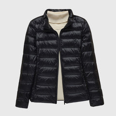 Women's Quilted Jacket Lightweight Zip Closure Casual Outdoor Stylish