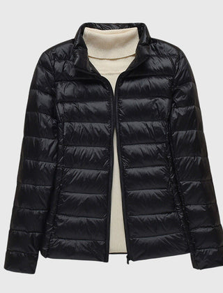 Women's Quilted Jacket Lightweight Zip Closure Casual Outdoor Stylish