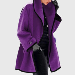 Women's Trendy Fleece Jacket Zip-Up Hooded Relaxed Fit Casual Everyday
