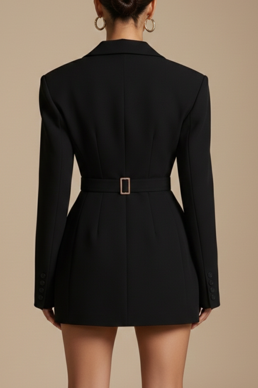 Women's Double-Breasted Mini Blazer Dress Outfit for Summer Holidays Weddings Parties and Everyday Wear