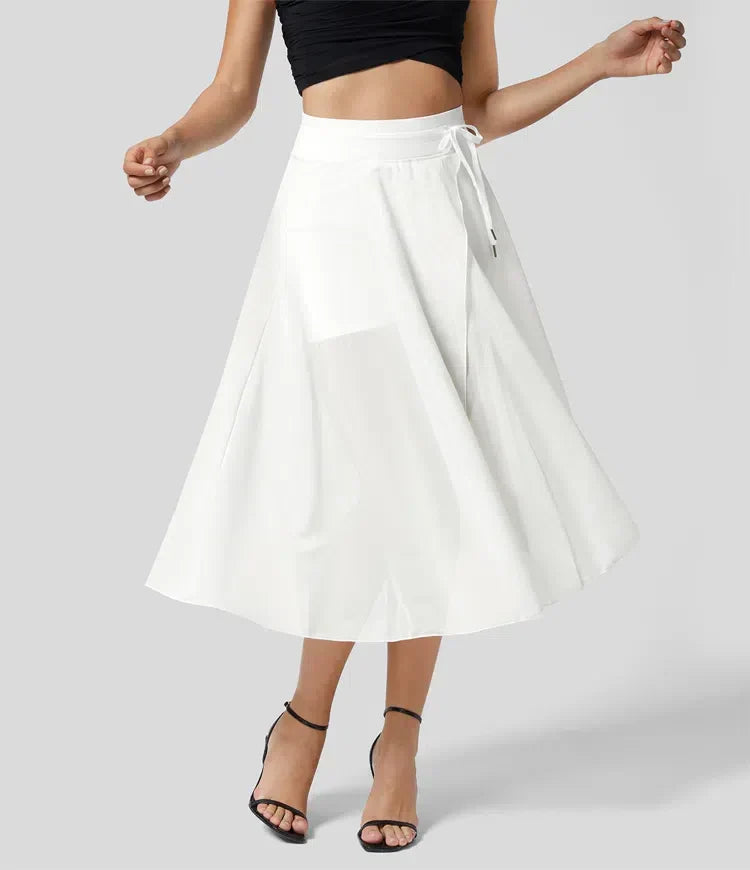 Women's High-Waisted Tulle Skirt Layered Flowy Midi Dressy Occasion