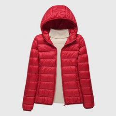 Women's Quilted Jacket Lightweight Zip Closure Casual Outdoor Stylish
