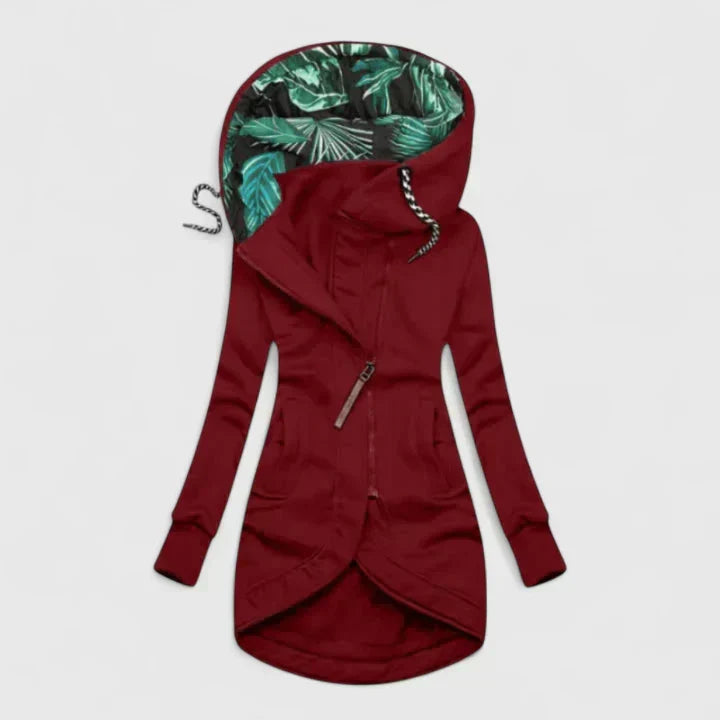 Women's Casual Jacket Relaxed Fit Long Sleeve Zipper Closure Everyday Wear