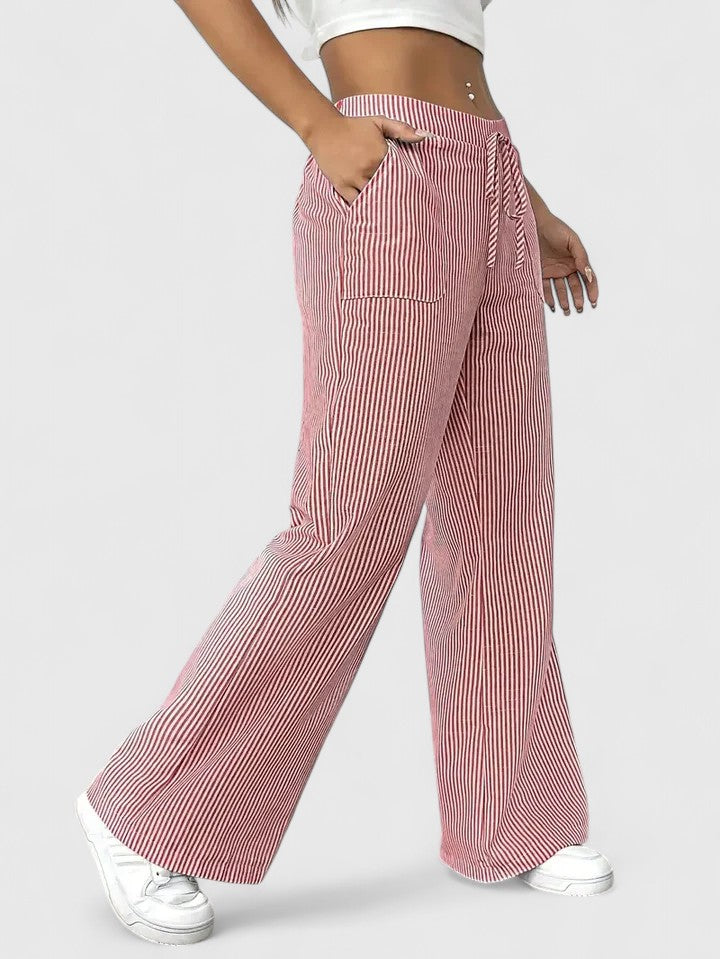 Women's Casual Relaxed Pants Outfit for Work Casual Days Holidays and Everyday Wear