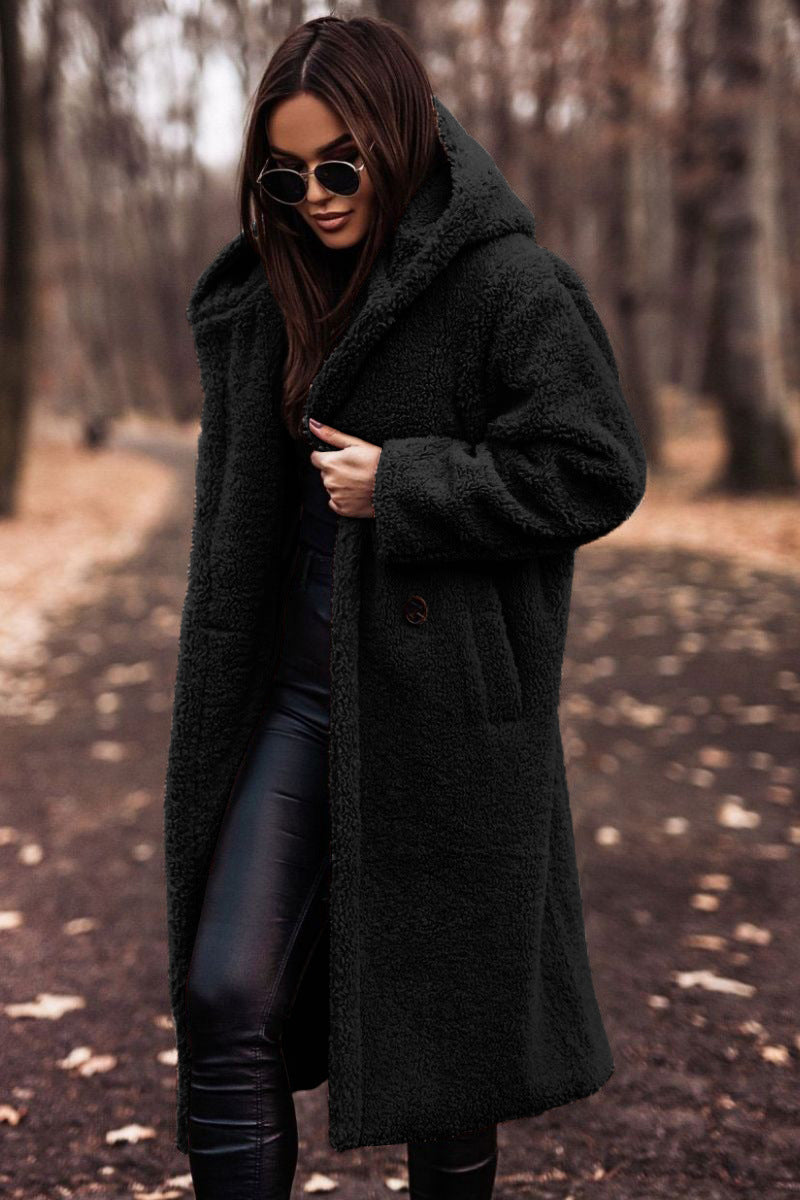 Women's Classic Winter Coat Tailored Fit Long Sleeve Button Closure Stylish Warmth