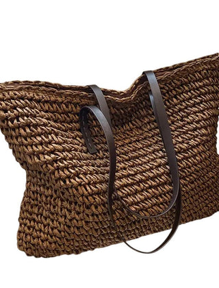 Women's Woven Tote Bag Spacious Everyday Casual Stylish Versatile