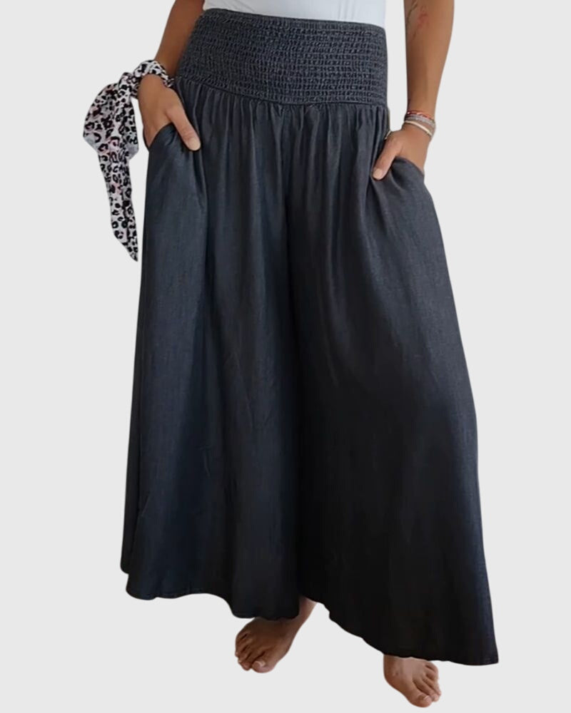 Women's Relaxed Fit Stretchy Pants Outfit for Work Casual Days Holidays and Everyday Wear